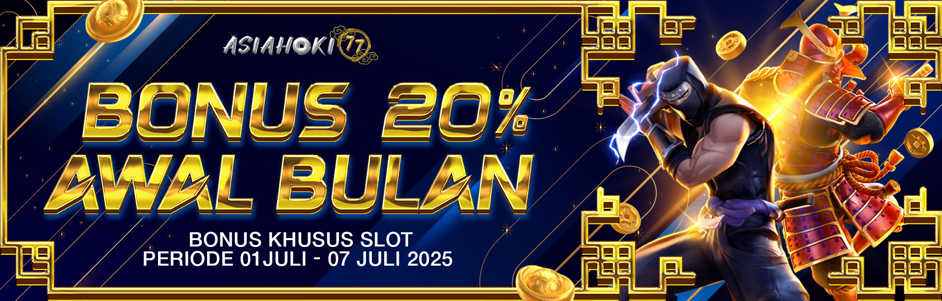 BONUS 7.7 AWAL BULAN 20%