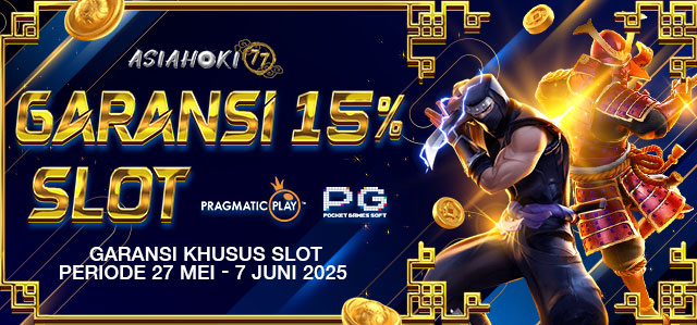 BONUS GARANSI 15% KHUSUS PG & PRAGMATIC PLAY