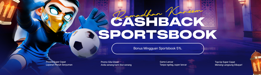 BONUS CASHBACK SPORTSBOOK 5%