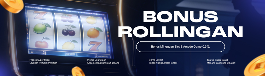 BONUS ROLLINGAN SLOT UP TO 0.5%