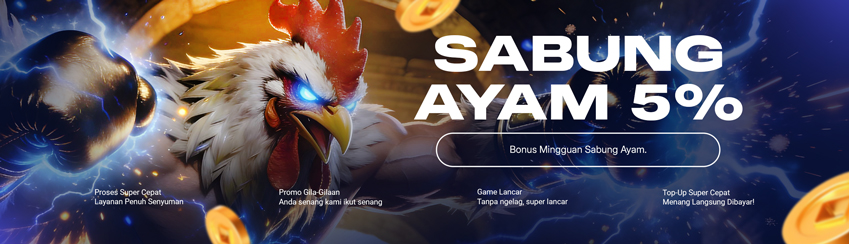 BONUS CASHBACK SABUNG AYAM 5%