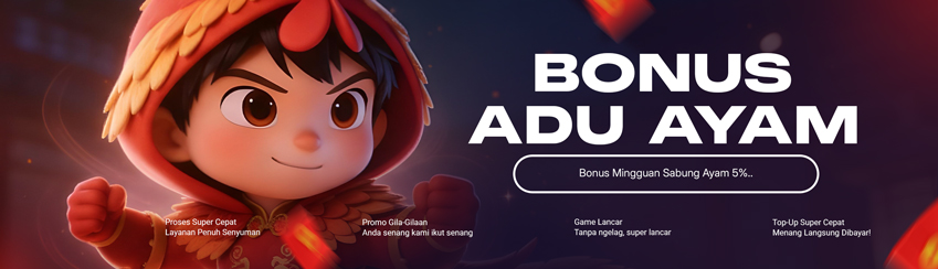 BONUS CASHBACK SABUNG AYAM 5%